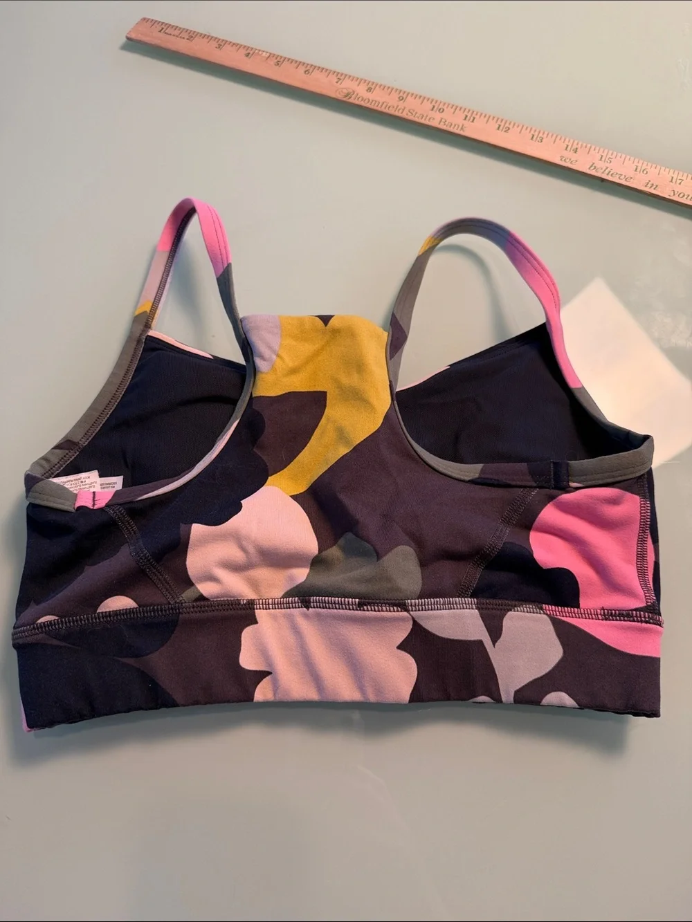 Boden women’s floral sports bra soze 6